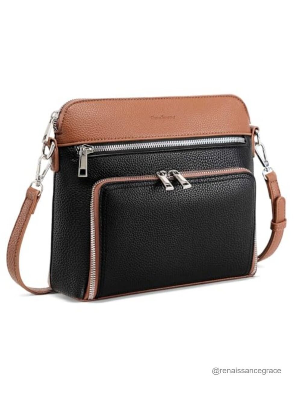 Women's Crossbody Bag with Built-In RFID Wallet Vegan Leather